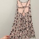 Talula Aritzia  Pink Ditsy Floral Strappy Back Mini Dress Womens 6 Girly Romantic Photo 1