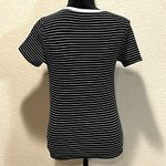 Active Basic Black & White Striped Shirt Photo 1