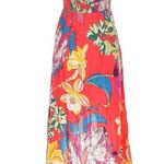 Jealous Tomato  Tropical Hawaiian Floral Off Shoulder Ruffle Midi Dress Size M Photo 5
