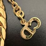 Christian Dior Vintage CD Gold Tone Pave Crystal Enamel Statement Necklace 34g. Photo 14