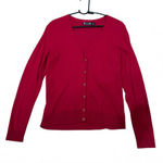 New York & Company Size large 7th Avenue Red Cardigan Jewel Buttons jewels Photo 0