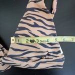 Aerie  Tan and Black Tiger Print Bikini Top NWT Size Small Triangle Bikini Top Photo 7