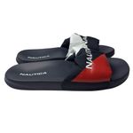 Nautica Women’s Blue Red & White Slide Sandals Size 10 Photo 1