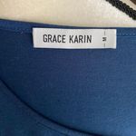 Grace Karin Beautiful blue maxi dress, long sleeves, ruched waist for s Photo 10