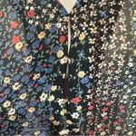 Honey Punch black ditsy floral top size small Photo 2