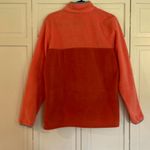 Columbia NWOT orange colorblock fleece quarter snap pullover large Photo 5