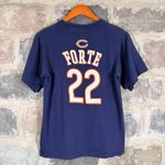 Reebok Chicago Bears Matt Forte 22 Navy Blue Woman's T Shirt Size Small Football Photo 1