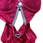 Body Rage red lace heart with rhinestones women’s lingerie Photo 2