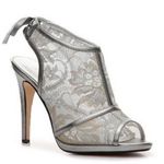 Caparros Silver Leather & Mesh Open Toe Sandal Photo 0