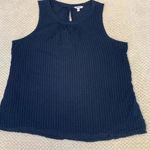 Sonoma Good For Life Navy Tank sz L lightweight summer cotton casual modest Photo 0