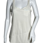 Athleta  Shirt Womens Small Speedsetter Racerback Tank Cream‎ Stripe Double Strap Photo 0