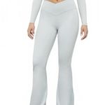 PacSun 1980 PAC WHISPER Active Gray Crossover Flare Yoga Pants Small Photo 3