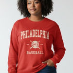 Philadelphia Baseball Red Lightweight Sweatshirt Size XL Photo 0