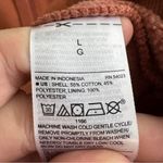 Old Navy Orange Sherpa hood hoodie size large Photo 2