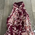 B Darlin Macy's B. Darlin Floral Halter Formal Mini-Dress Size 3/4 New With Tags Photo 4