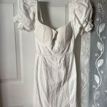 Here Comes the Sun New NWT  mini dress back cutout puffy sleeves babydoll size M Photo 0