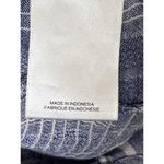 EXPRESS Blue & White Striped Linen Crop Top Size S Pre Owned Excellent Photo 3
