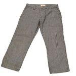 Isabel Marant Size 28 Crop Trouser Pants Blue White Pinstripe Coastal Nautical Photo 1