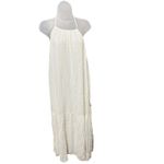Lulus  Dress Womens XL White Gold Maxi Halter Tiered White Party Garden Wedding Photo 1