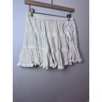 ASOS  Design Flowy Gauze Mini Swim Cover Up Skirt US Size 8 Cream Photo 1