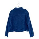Per Se  Navy Corduroy Button Front Jacket With Breast Pockets‎ Plus Size 2X Photo 1