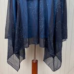 Taboo Vintage 90s Y2K Sparkly Mesh Dress Asymmetrical Hem Fairy Whimsigoth Midi Photo 5