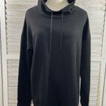 Liz Claiborne  Funnel Neck Embossed Sweatshirt Black-Medium Photo 0