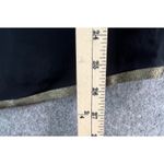 Diane Von Furstenberg  Shirt Womens 2 Black Gold Silk Sheer Blouse Top Party Glam Photo 7