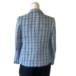 Anne Klein NWT One Button Tweed Jacket Blazer In Color Skyway Multi Photo 3