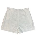 & Other Stories & Other Stories Shell Embroidered White Shorts Size 6 Beach Coastal Cotton Lined Photo 4