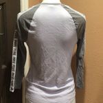 PINK - Victoria's Secret Pink Victoria’s Secret lilac and gray 3/4 sleeve y-shirt Photo 4