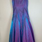 Sue Wong Vintage 90’s Nocturne Iridescent Formal Beaded Gown size 10 Photo 10