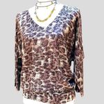 π Sequins Embellished Leopard Sweater White Size undefined Photo 0