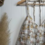 Free People  romper floral embroidery one-piece playsuit jumpsuit onesie Small Photo 1