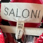 Saloni Ashley Mini Dress Size 2 NWT Gathered Cotton Poplin Summer Tiered Pink Photo 6