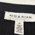 Rio & Rian Casual Black Ribbed V Photo 1