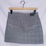 American Eagle  AE Gray Plaid High Waisted A-line Mini Skirt size 4 Photo 4