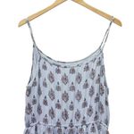 Roller Rabbit August Dakota Mini Dress Light Blue & Red Batik Print Size Small Photo 7