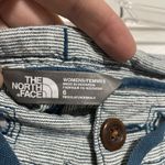 The North Face The North‎ Face Womens Size 6 Blue White Stripe Drawstring Shorts Casual Photo 3