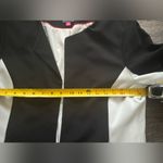 Vince Camuto Black White Colorblock Women’s tailored open jacket Blazer 12 Photo 5