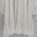 Selfie Leslie  Mini Dress‎ White Smocked Ruffle Neck Long Sleeves Whimsy Size XL Photo 7