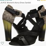 L.A.M.B. Korry calf hair heels horn Photo 1