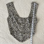 Vanessa Mooney The Heather Top Leopard Bustier Crop Top Women’s Small Photo 5