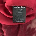 For Love & Lemons Penelope Mini Dress Long Sleeve Deep V Size Small Wine Red Photo 8