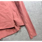 Urban Outfitters  Pink V-Neck Long‎ Sleeve Sweatshirt M Distressed Photo 3