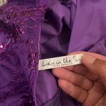 Lucy in the Sky  Floral Mesh Dress in Purple L Photo 10