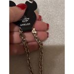 Disney World Mickey Mouse Charm Anklet Silver Tone Adjustable Chain Photo 2