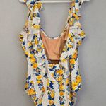 J.Crew Ruffle scoop-back one-piece in blossom stripe Photo 6