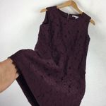 Diane Von Furstenberg  Carpreena Burgundy Lace Floral Sleeveless Dress Size 8 Photo 11