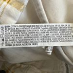 Forever 21  Mini Skirt Womens L Tan White Plaid Zipper Front High Rise Preppy 90s Photo 4